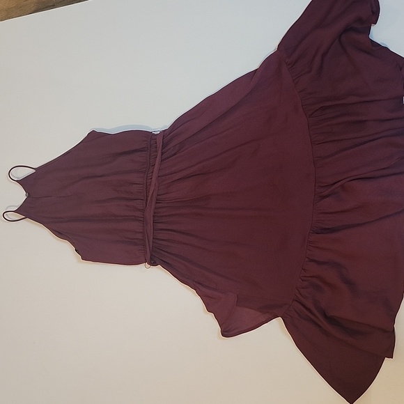 LOFT Red Asymmetrical Halter Sundress - Picture 6 of 9